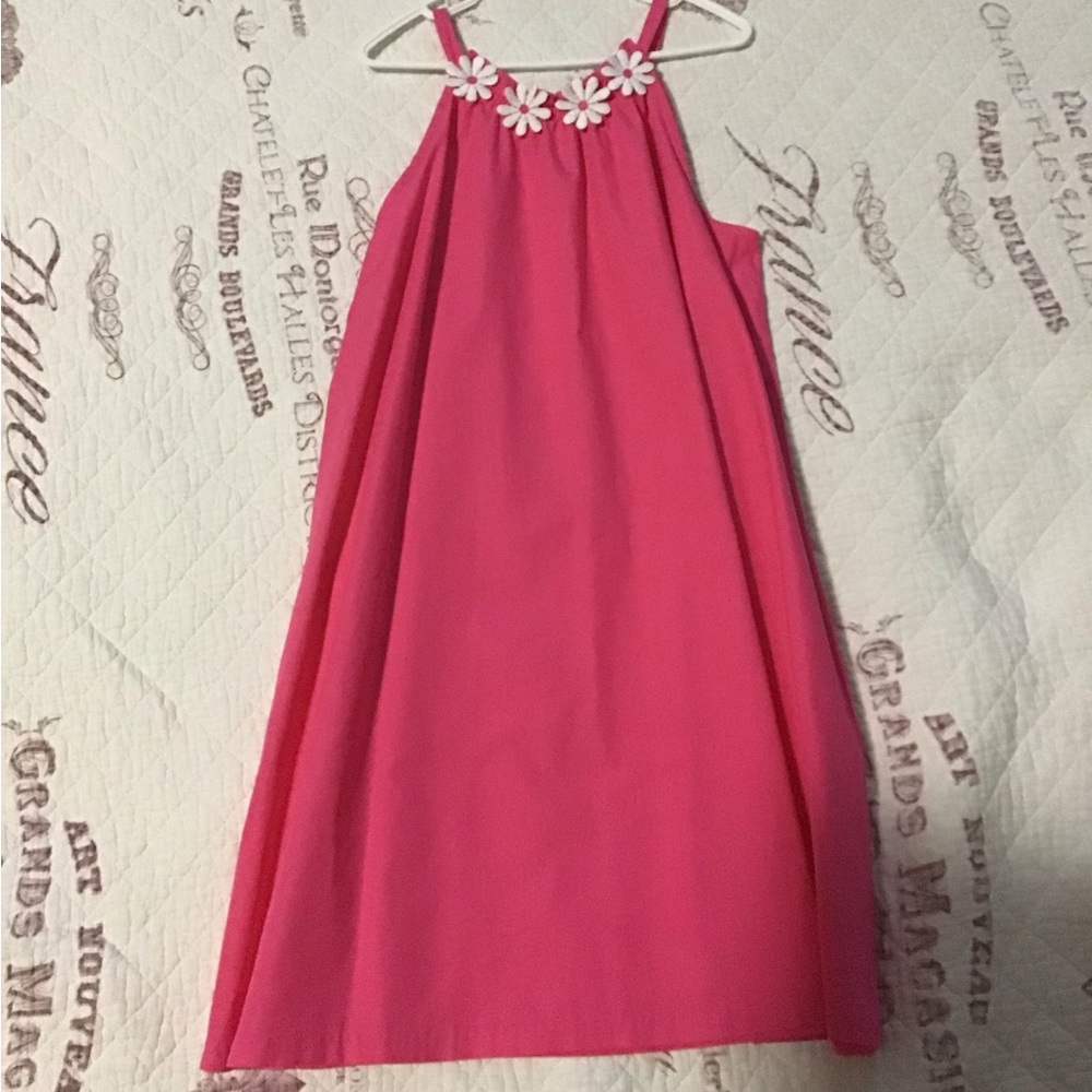 Sleeveless pink girls dress